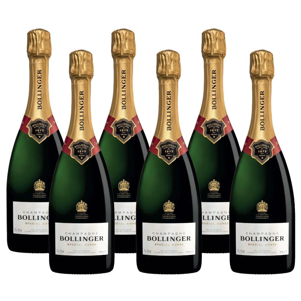 Crate of 6 Bollinger Brut Special Cuvee Champagne 75cl